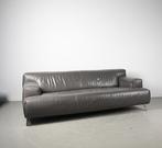 1x Leolux Oscar Bank 3 Zits (210cm) Grijs – Leer, Huis en Inrichting, Niet ingevuld, Gebruikt, Minder dan 75 cm, Niet ingevuld