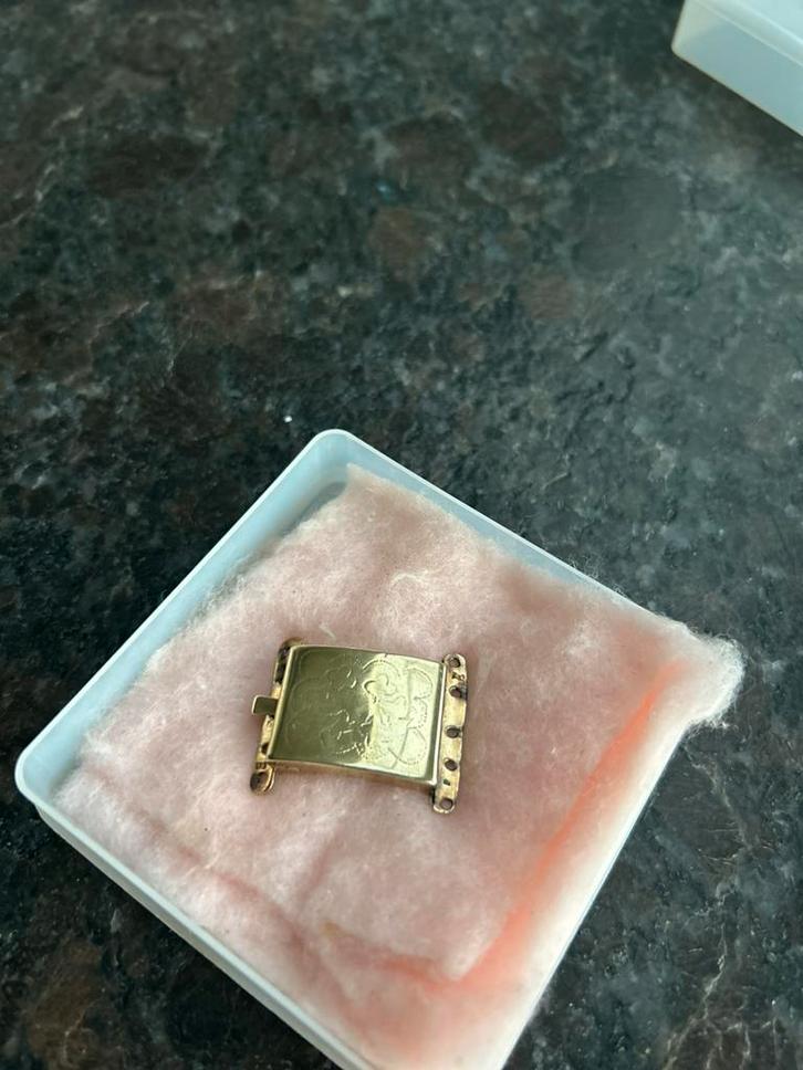 Gouden Slot voor Urker klederdracht 14 kr, Sieraden, Tassen en Uiterlijk, Kettinghangers, Zo goed als nieuw, Goud, Overige voorstellingen