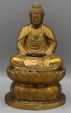 Amida Kamakura Boeddha Brons beeld, Huis en Inrichting, Woonaccessoires | Boeddhabeelden, Ophalen of Verzenden, Gebruikt