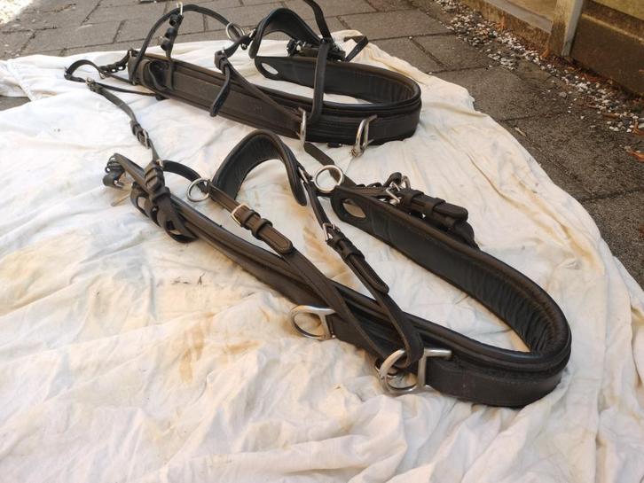 verschillende Ideal pony (2 span) tuig onderdelen, Dieren en Toebehoren, Paarden en Pony's | Hoofdstellen en Tuigage, Gebruikt