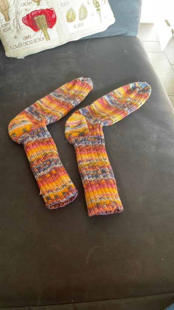 Handgebreide herensokken. Maat 42/44, Sokken en Kniesokken, Blauw, Nieuw, Ophalen of Verzenden