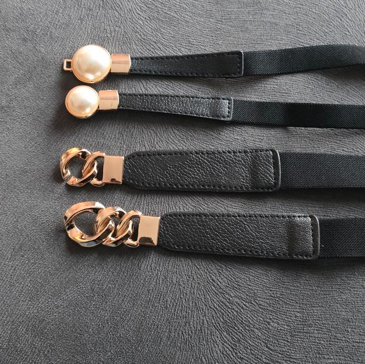 Elastische Riemen Set - Ketting & Parel, Kleding | Dames, Riemen en Ceinturen, Ophalen of Verzenden