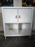 Ikea Kallax Kast met Deurtjes, Huis en Inrichting, Kasten | Overige, Ophalen, Zo goed als nieuw