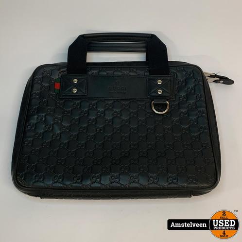 Gucci Laptop Case 281905 GG Dark Blue | Nette Staat, Computers en Software, Laptoptassen, Gebruikt
