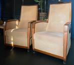 Schuitema fauteuils, twee stuks. Hoge rug., Huis en Inrichting, Fauteuils, Ophalen, Gebruikt, 75 tot 100 cm, Hout