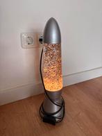 Lavalamp zilverkleurig met glitters - zeer goede staat, Huis en Inrichting, Ophalen, Glas, Minder dan 50 cm, Lavalamp