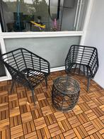 Tuin / balkonset, Kunststof, Gebruikt, Bijzettafel, Tuinset