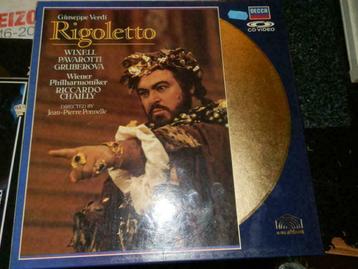 Laserdisc cd video Giuseppe Verdi Rigolette Pavaroti beschikbaar voor biedingen
