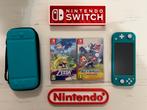 Nintendo Switch Lite turquiose incl 2 topgames, Spelcomputers en Games, Spelcomputers | Nintendo Switch Lite, Ophalen of Verzenden
