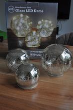 Set van 3 glazen LED-ballen, Ophalen, Nieuw