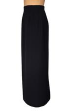 NIEUW PAUW wollen maxi rok, split, zwart/blauw, Mt. XS, Kleding | Dames, Rokken, Nieuw, Maat 34 (XS) of kleiner, Onder de knie