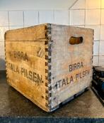Ouderweste Italiaanse bier-Birra kratten/kisten, Ophalen of Verzenden, Zo goed als nieuw, 50 tot 100 cm, Minder dan 50 cm