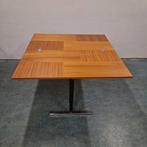 Vintage eettafel uitklapbare vierkante eettafel bureau, Antiek en Kunst, Ophalen of Verzenden