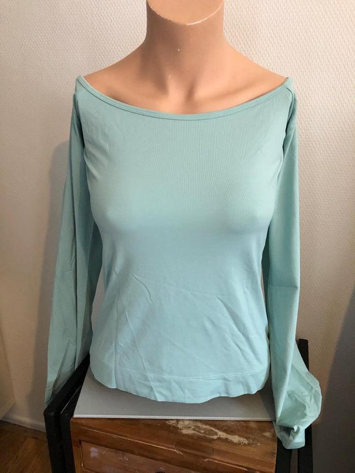 Watcher mint groen top apart rug detail mt 3, Kleding | Dames, Tops, Zo goed als nieuw, Maat 38/40 (M), Groen, Lange mouw, Verzenden