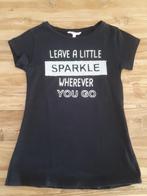 Zwart Coolcat shirt met pailletten, Kinderen en Baby's, Kinderkleding | Maat 146, Meisje, Ophalen of Verzenden, Zo goed als nieuw