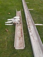5,5m pvc regengoot incl ophangbeugels., Doe-het-zelf en Verbouw, Buizen en Afvoer, Ophalen, Gebruikt, Pvc, 4 tot 6 meter