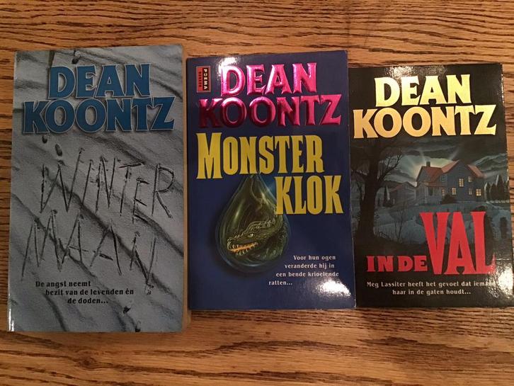 Dean Koontz Thrillers - 3 Boeken, ook los, IZGS, Boeken, Thrillers, Zo goed als nieuw, Nederland, Ophalen of Verzenden