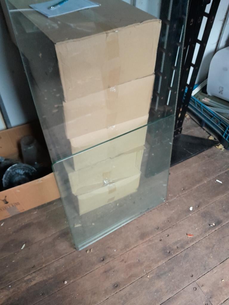 glazen tafelblad, Huis en Inrichting, Tafelonderdelen, Ophalen, Gebruikt, 50 tot 100 cm, Glas
