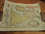 Oude Romeinse Landkaart  van Engeland en Ierland - 56x41 cm, Boeken, Atlassen en Landkaarten, Ophalen of Verzenden, 1800 tot 2000