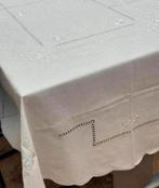 XL Tafelkleed + 8 servetten Kant Ovaal Floweral geborduurd, Nieuw, Ophalen of Verzenden, H, H