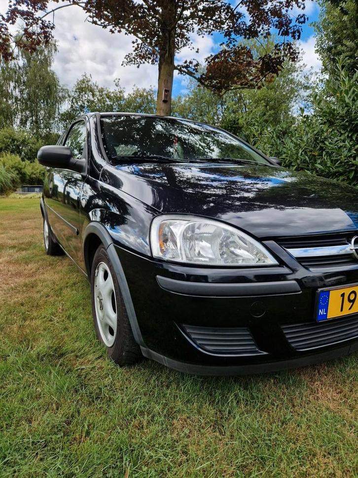 Opel Corsa 1.2 16V Twinport 3D 2005 Zwart, Auto's, Opel, Particulier, Corsa, Benzine, B, Hatchback, Handgeschakeld, Origineel Nederlands