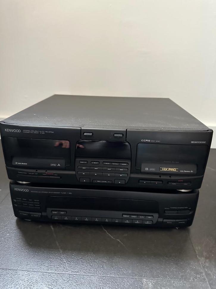 Cassettedeck en tuner Kenwood, Audio, Tv en Foto, Cassettedecks, Dubbel, Kenwood, Ophalen of Verzenden
