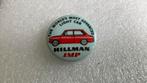 Hillmann button, Ophalen of Verzenden, Zo goed als nieuw, Overige onderwerpen