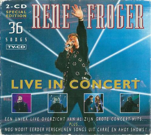 Rene Froger – Live In Concert  2XCD, Cd's en Dvd's, Cd's | Pop, Zo goed als nieuw, 1980 tot 2000, Verzenden