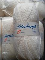 Breigaren Pittsburgh - Wit & Zwart - 10 Bollen p/pak., Wol, 120 cm of meer, Ophalen of Verzenden, Nieuw