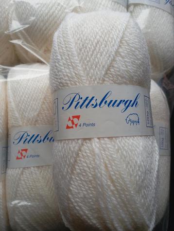 Breigaren Pittsburgh - Wit & Zwart - 10 Bollen p/pak. beschikbaar voor biedingen