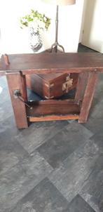 Vintage werkbankje met bankschroef., Doe-het-zelf en Verbouw, Werkbanken, Ophalen, Gebruikt, 70 tot 120 cm, Bankschroef