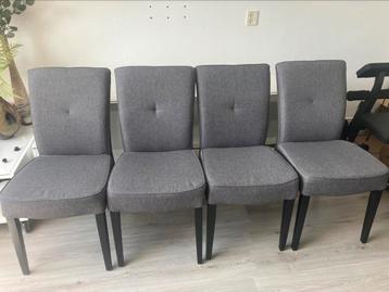 Te koop: antraciete (eetkamer)stoelen beschikbaar voor biedingen