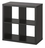 KALLAX IKEA zwartbruin open kast 4 vakken, Ophalen, Zo goed als nieuw, Minder dan 150 cm, Minder dan 100 cm