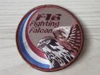 RNLAF patch F-16 Fighting Falcon desert swirl, Verzamelen, Militaria | Algemeen, Embleem of Badge, Nederland, Luchtmacht, Verzenden