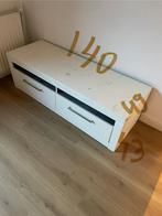 Witte Tv-meubel, Kunststof, Gebruikt, 100 tot 150 cm, Ophalen of Verzenden