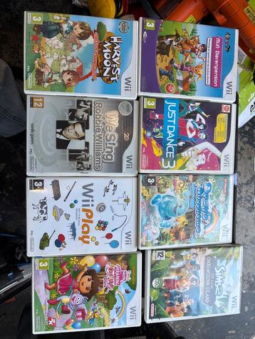 Wii Games 8 stuks beschikbaar voor biedingen