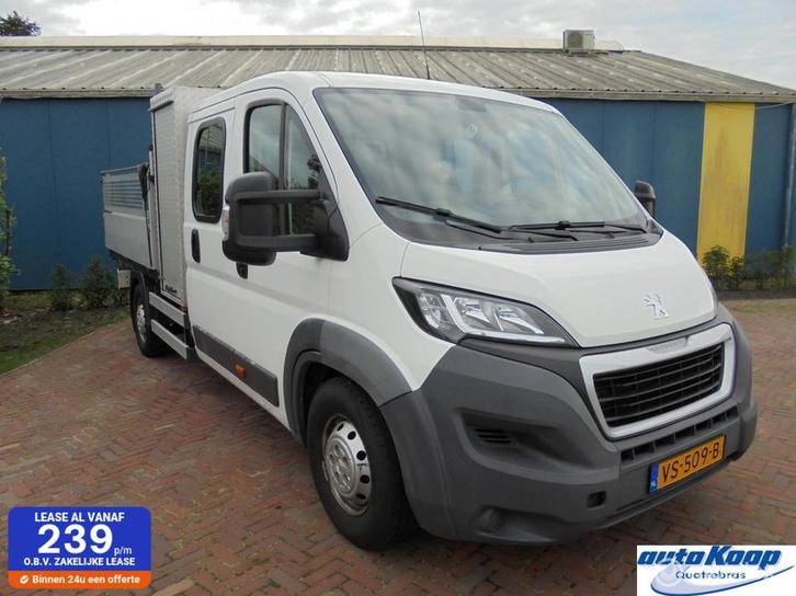 Peugeot Boxer Bestel 435 2.2 HDI L4 XR DC Kiepbak, Auto's, Peugeot, Bedrijf, Te koop, Boxer, ABS, Alarm, Boordcomputer, Centrale vergrendeling