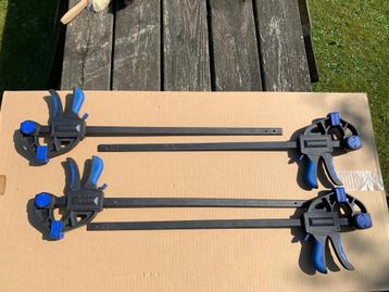 4 lijmklemmen 610 mm, snelspanklemmen beschikbaar voor biedingen