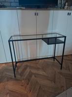 Kaptafel 100 x 36 x 74 cm z.g.a.n. staal/glas, Ophalen, Zo goed als nieuw, 50 tot 100 cm, Minder dan 100 cm