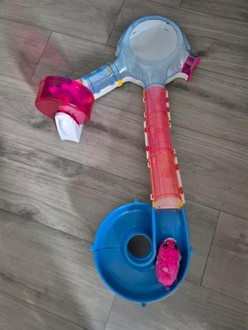 Zhu Zhu Hamster Speelhuis, speelrad en glijbaan 2x beschikbaar voor biedingen