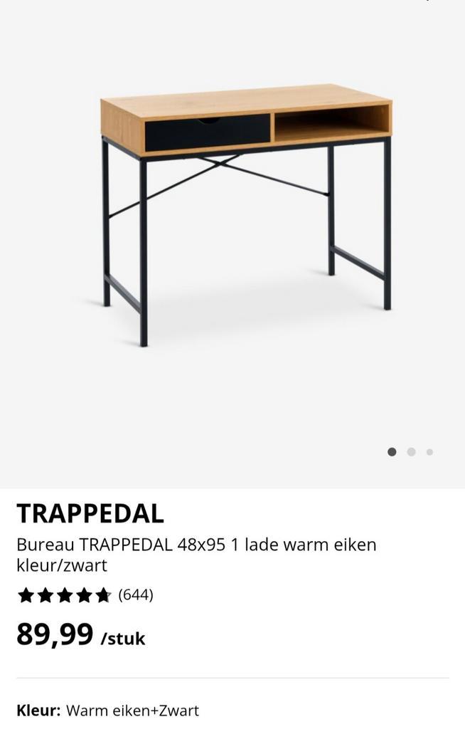 JYSK TRAPPEDAL BUREAU ZO GOED ALS NIEUW!!, Huis en Inrichting, Bureaus, Zo goed als nieuw, Ophalen