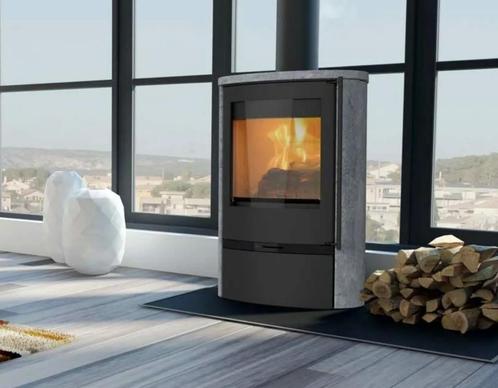 Aanbieding nieuwe Speksteenkachel van Lotus model Jubilee 35, Huis en Inrichting, Kachels, Nieuw, Vrijstaand, Houtkachel, Hout