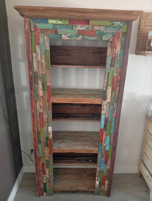 Kast sloophout / drijfhout, Huis en Inrichting, Kasten | Vitrinekasten, Zo goed als nieuw, 25 tot 50 cm, Ophalen