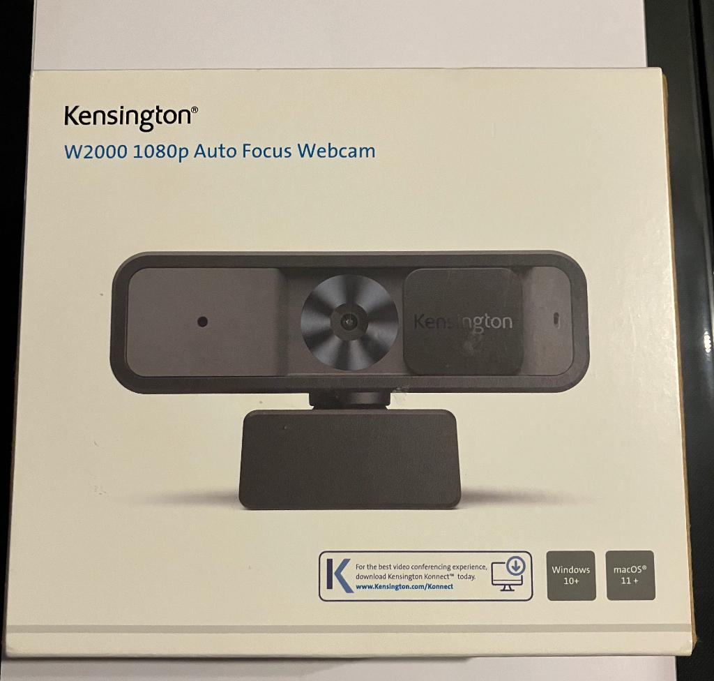 Kensington W2000 1080p Auto Focus Webcam, Computers en Software, Webcams, Kensington, Nieuw, Ophalen of Verzenden, Fotofunctie