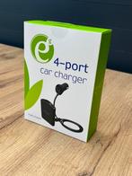 4-port front and back seat car charger, 9.6 A, Ophalen of Verzenden, Nieuw