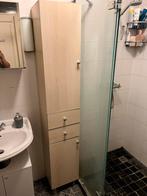 Hoge badkamerkast met lades, Huis en Inrichting, Badkamer | Badkamermeubels, (Half)hoge kast, Minder dan 50 cm, Gebruikt, Ophalen of Verzenden