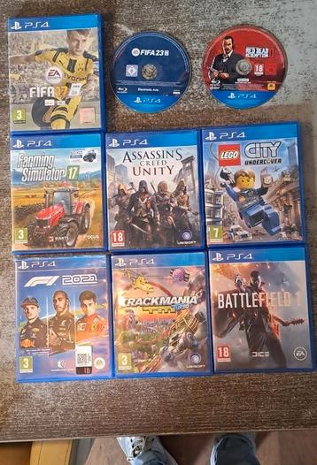 Diverse spellen PS4 beschikbaar voor biedingen