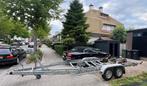 Vlemmix boot trailer dubbelasser tandemasser in goede staat, Watersport en Boten, Boottrailers, Ophalen, 1500 tot 3000 kg, Sloepentrailer
