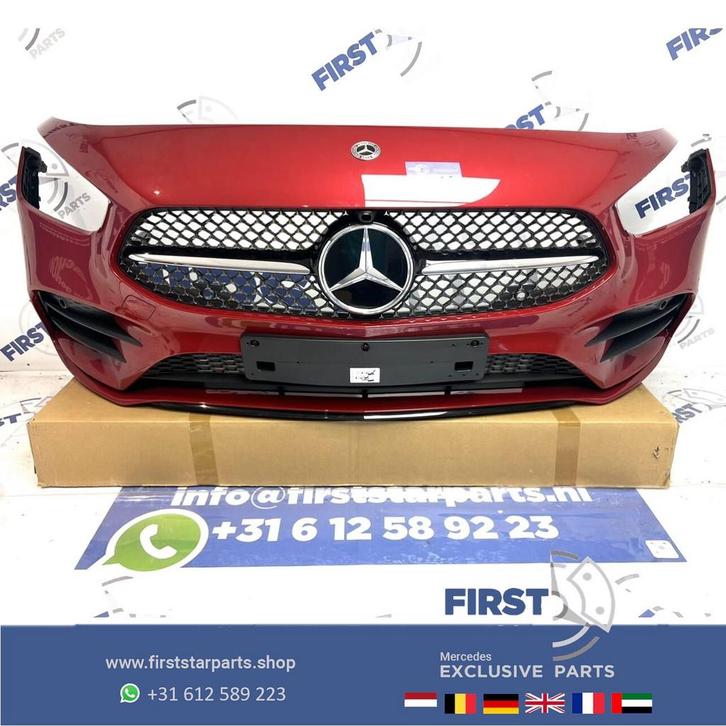 FACELIFT B KLASSE W247 AMG LINE VOORBUMPER ROOD BKLASSE BUMP, Auto-onderdelen, Carrosserie en Plaatwerk, Bumper, Mercedes-Benz