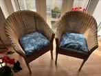 2 rieten rotan stoeltjes, Huis en Inrichting, Fauteuils, Ophalen, Zo goed als nieuw, Minder dan 75 cm